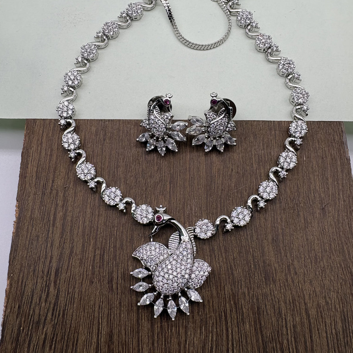 Disha AD Peacock Necklace