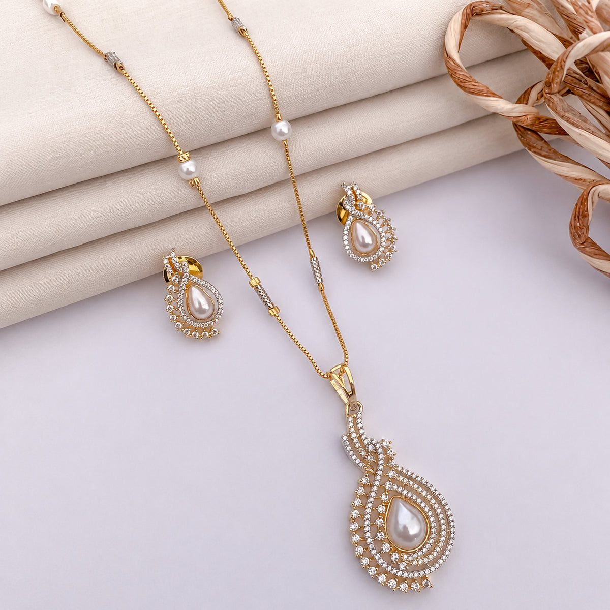 Payal AD Pendent Set