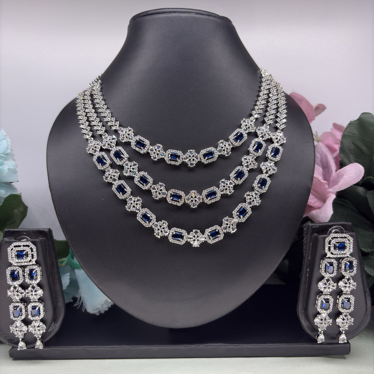 Shraddha AD 3 layered Necklace
